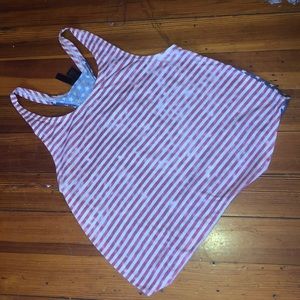 Racer back America flag top